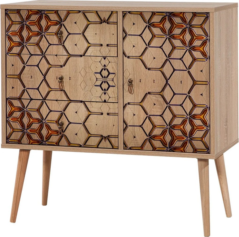Cômoda Verybox – Carvalho Sonoma – 90x90x40 cm