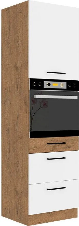 Armário modular para eletrodomésticos de encastrar Wood White 126