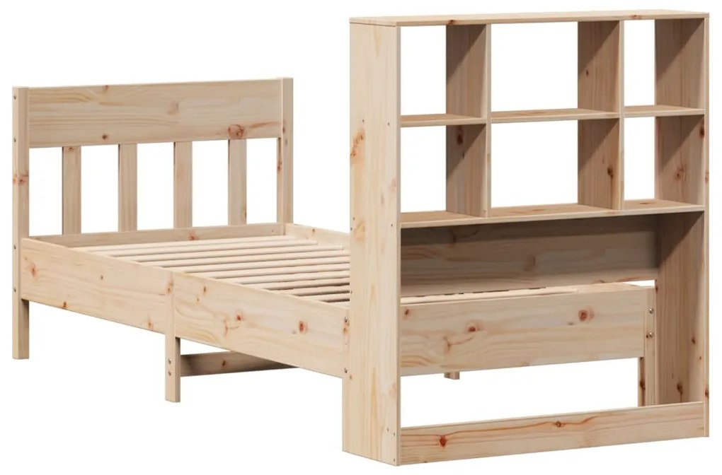 Cama sem colchão 75x190 cm madeira de pinho maciça