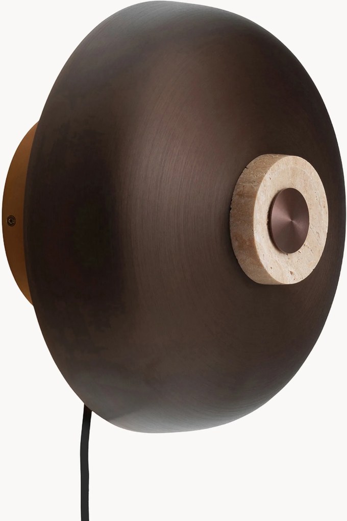 Candeeiro de parede em travertino regulável Reverse