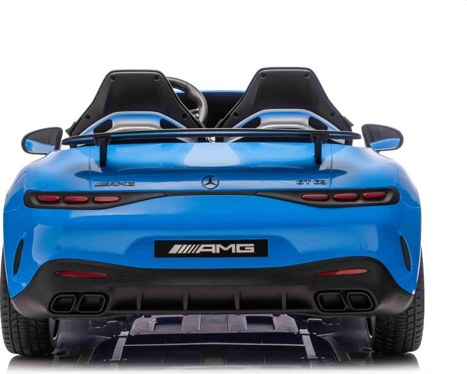 Carro elétrico para Crianças 24V, 2 Lugares, 4x4 Mercedes-Benz GT63 AMG, Rodas de espuma EVA, assento Couro ecológico Azul