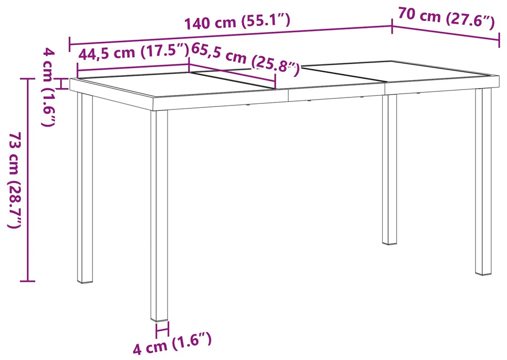 Conjunto de Jantar para Jardim vidaXL 5 Peças com Almofadas Cinza-Clar