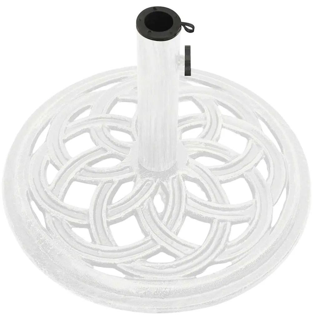 Base para guarda-sol ferro fundido 44x44x31 cm branco