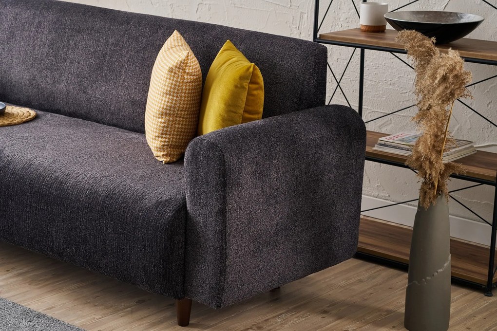 ****
Conjunto de Sofás Noya – Antracite – 3-Seat: 220x87x70 cm, 1-Seat