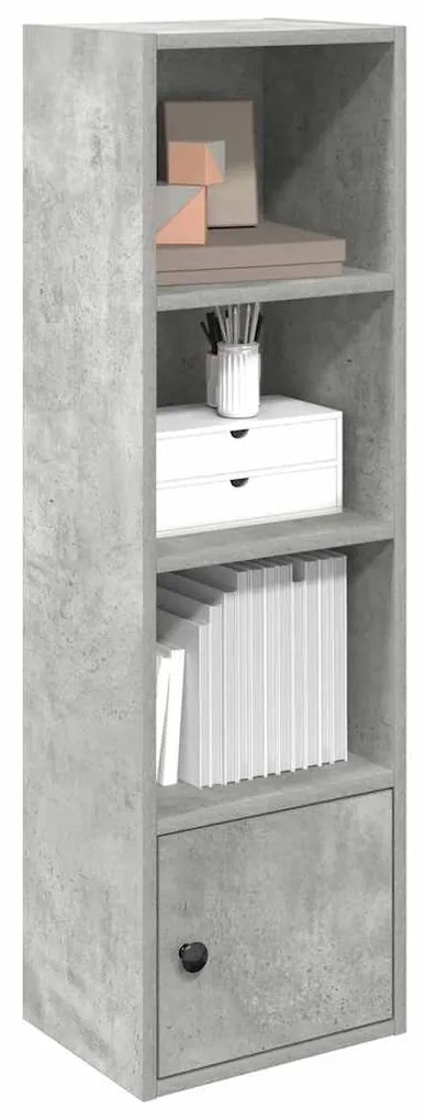Estante 31x24x102 cm derivados de madeira cinzento cimento