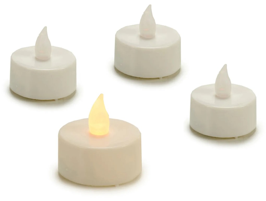 Vela Tealight Led Branco Pack 4