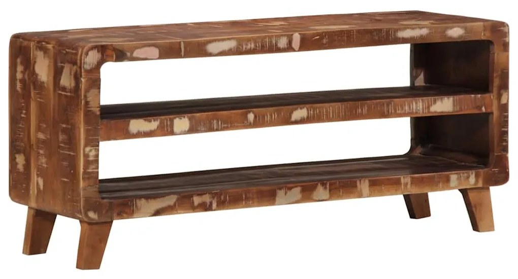Móvel de TV 105x46x32 cm madeira recuperada maciça
