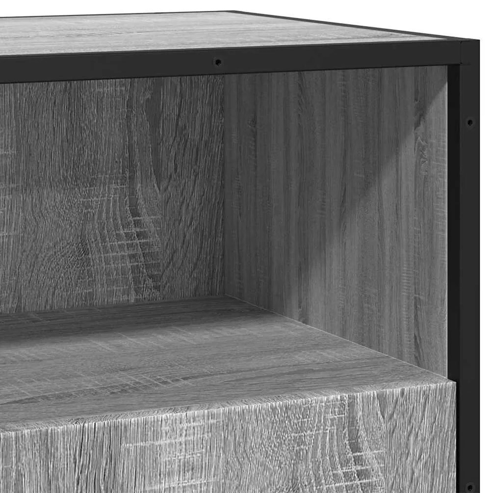 Aparador 68x35x76 cm deriv. de madeira cinzento sonoma