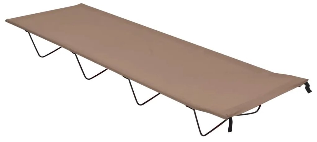 vidaXL Cama de campismo 180x60x19 cm tecido oxford e aço cinza-acast.