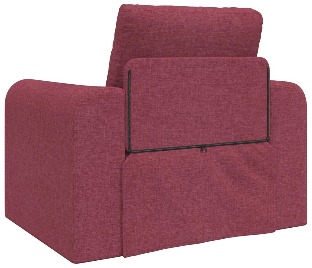 Sofá Cama 2 em 1 Bordô 98x71x83 cm Tecido