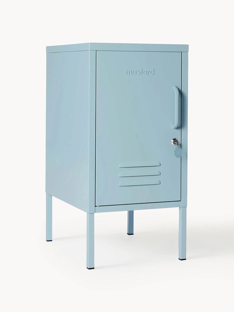 Mesa de cabeceira em metal com dobradiças à esquerda ou à direita The Shorty