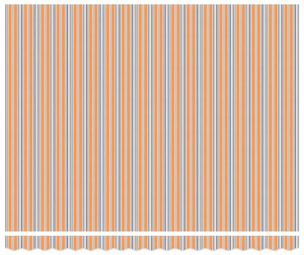 Toldo Retrátil Automático Listrado Multicolorido 400x300 cm