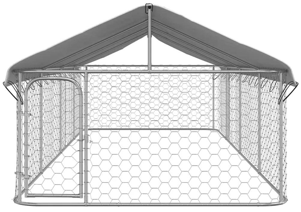Canil de exterior com telhado 600x200x150 cm
