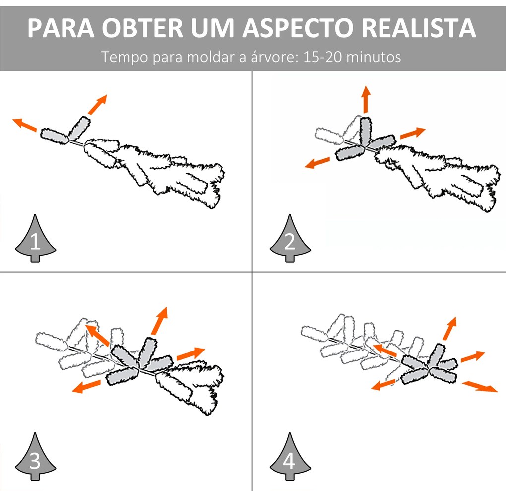 Árvore de Natal Artificial 210cm com 968 Ramos e Suporte de Metal Árvore de Natal para Decoração de Interior Sala de Estar Festas Ø100x210 cm Verde