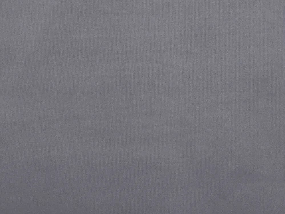 Cama de casal em veludo cinzento 140 x 200 cm FLAYAT Beliani