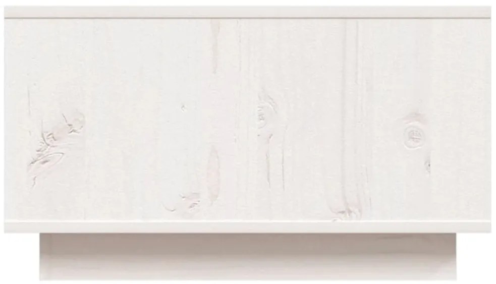 Mesa de centro 55x56x32 cm pinho maciço branco
