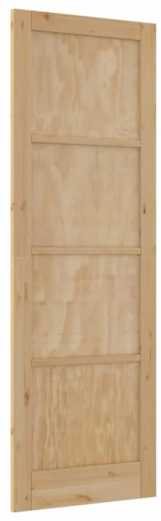 Porta Interior 'ORKDAL'78x232x4 cm Madeira Maciça Pinho