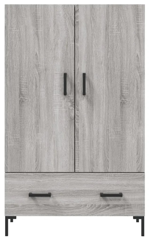 Armário alto derivados de madeira 69,5x31x115cm cinza sonoma