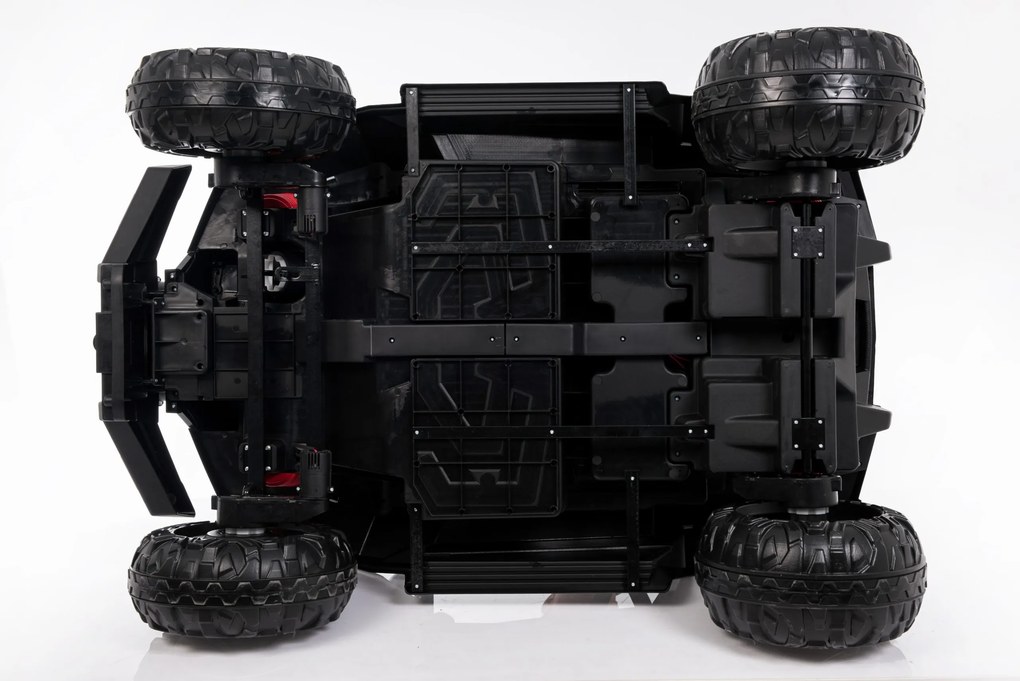 Carro elétrico para crianças Buggy RSX - 2,4 GHz, 24V, 4x4, 2 Lugares em pele, rodas em Borracha, rádio FM, Bluetooth Vermelho