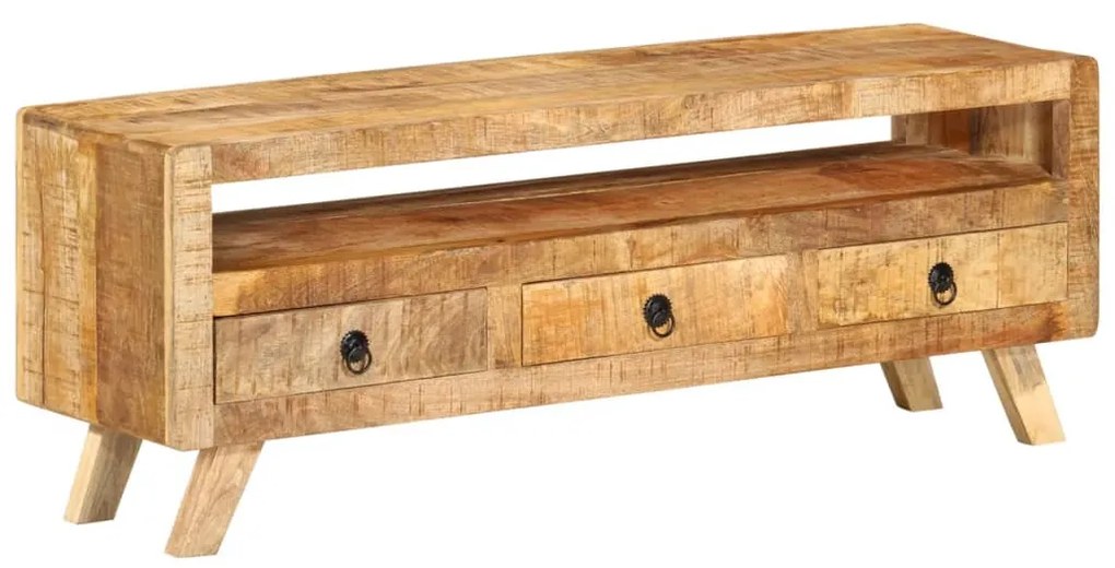 Móvel de TV 110x30x40 cm madeira de mangueira maciça