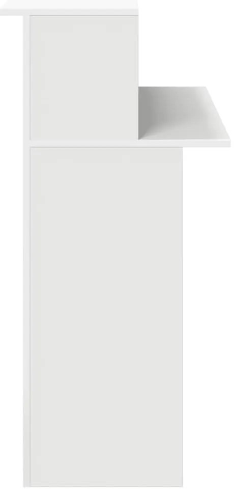 Balcão de recepção 100x50x103,5 cm derivados de madeira branco