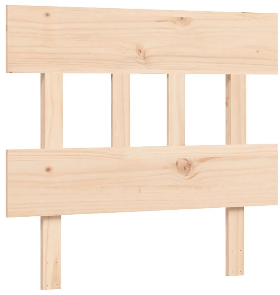 Cama para idosos com cabeceira 90x200 cm madeira maciça