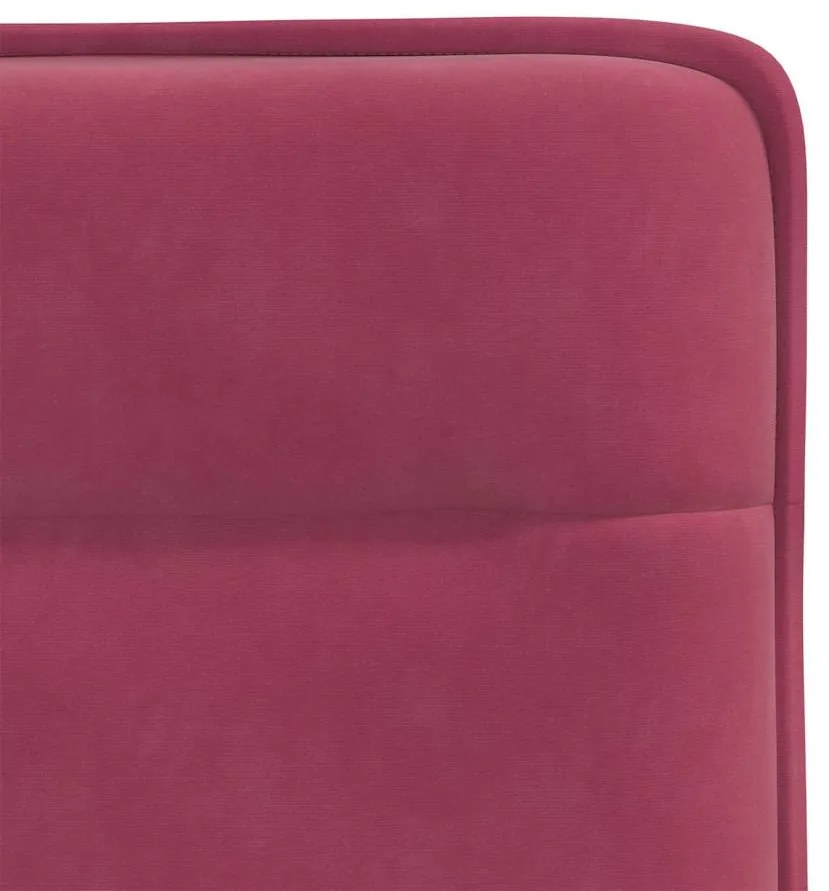 Cadeiras de jantar 2 pcs veludo vermelho tinto