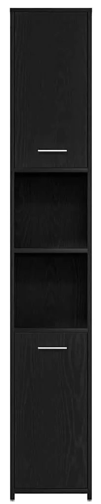 Conjunto de Móveis de Casa de Banho vidaXL 4 Peças Carvalho Preto Made