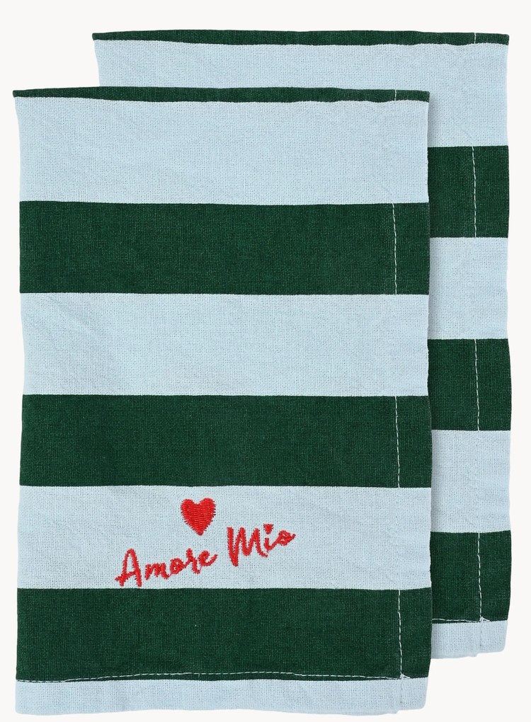 Guardanapos de tecido Love, conjunto de 2