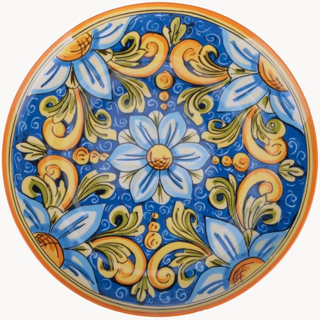 Pratos marcadores em porcelana Sicilia, conjunto de 6