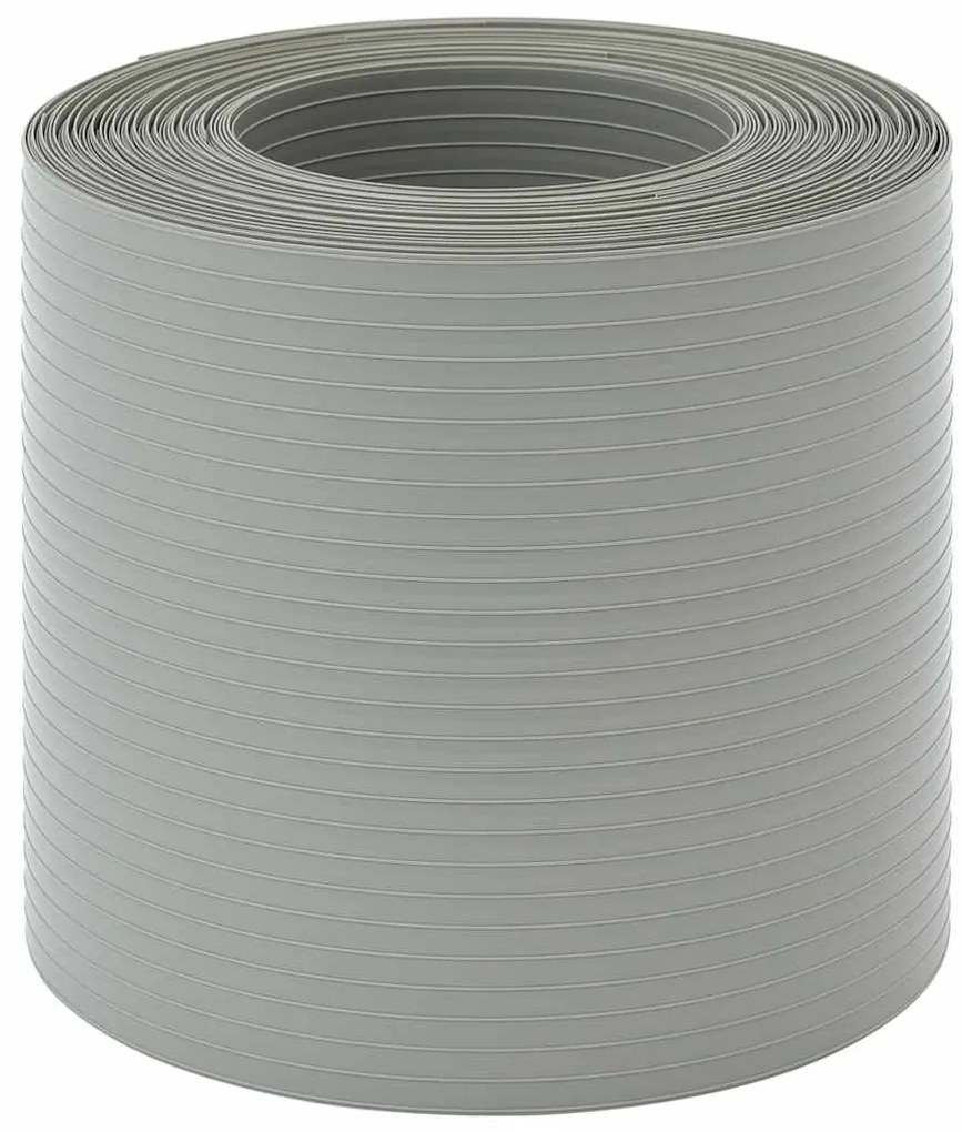 Telas privacidade p/ jardim 10 pcs 252,5x19 cm PVC cinza pedra