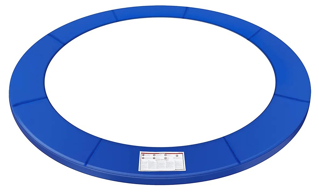 Tapete de segurança para trampolim de reposição SONGMICS, capa de mola padrão para trampolins de 6 pés, 183 cm de diâmetro, 28 cm de largura, resistente a UV, resistente a rasgos, proteção de borda, azul STP6FT