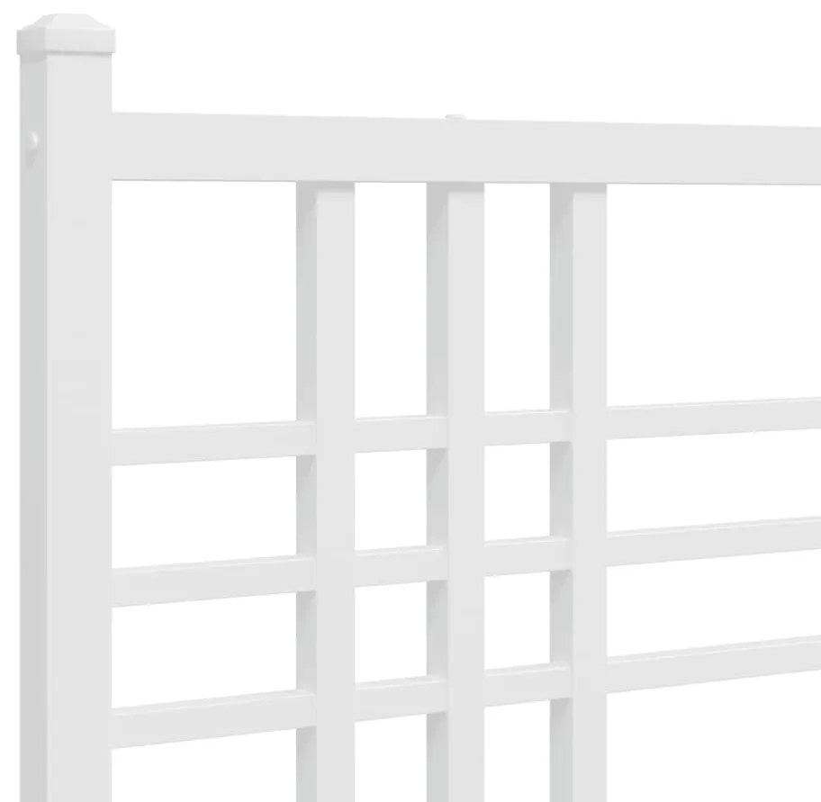 Cabeceira de cama 160 cm metal branco