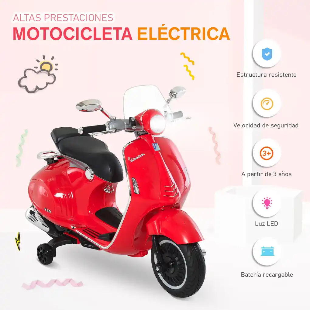 Motoca Infantil Passeio Eletrica 7,5v Com Luz Farol Musica