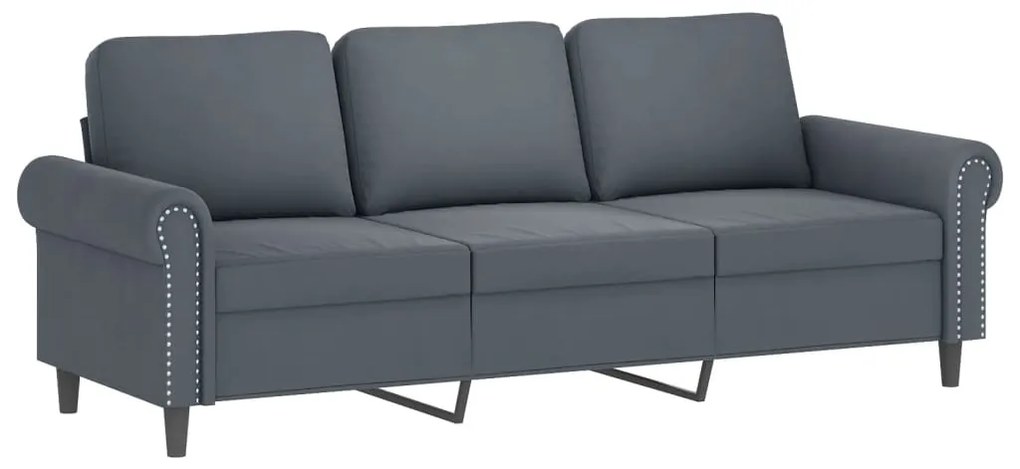 Sofá Patrízia Chaise Longue - Com Apóio de Pés - De 3 Lugares - Cor Ci