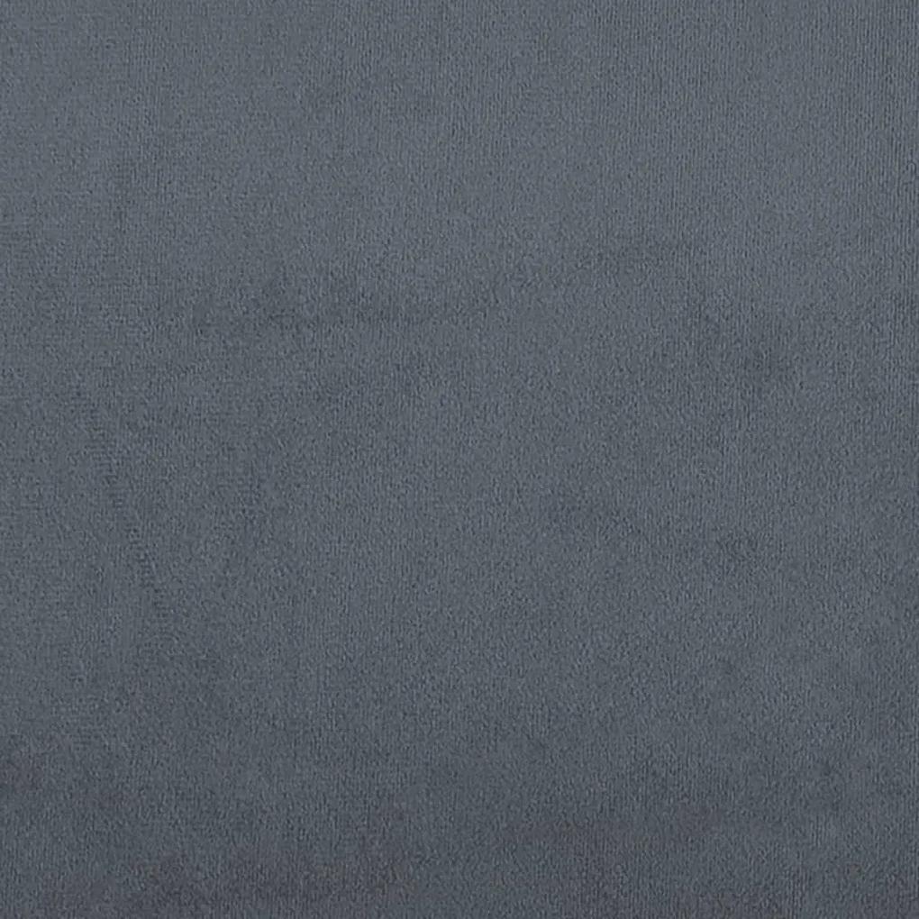Poltrona Rute - Cor Cinzento Escuro - 78x77x80 cm - Em Veludo, com Est