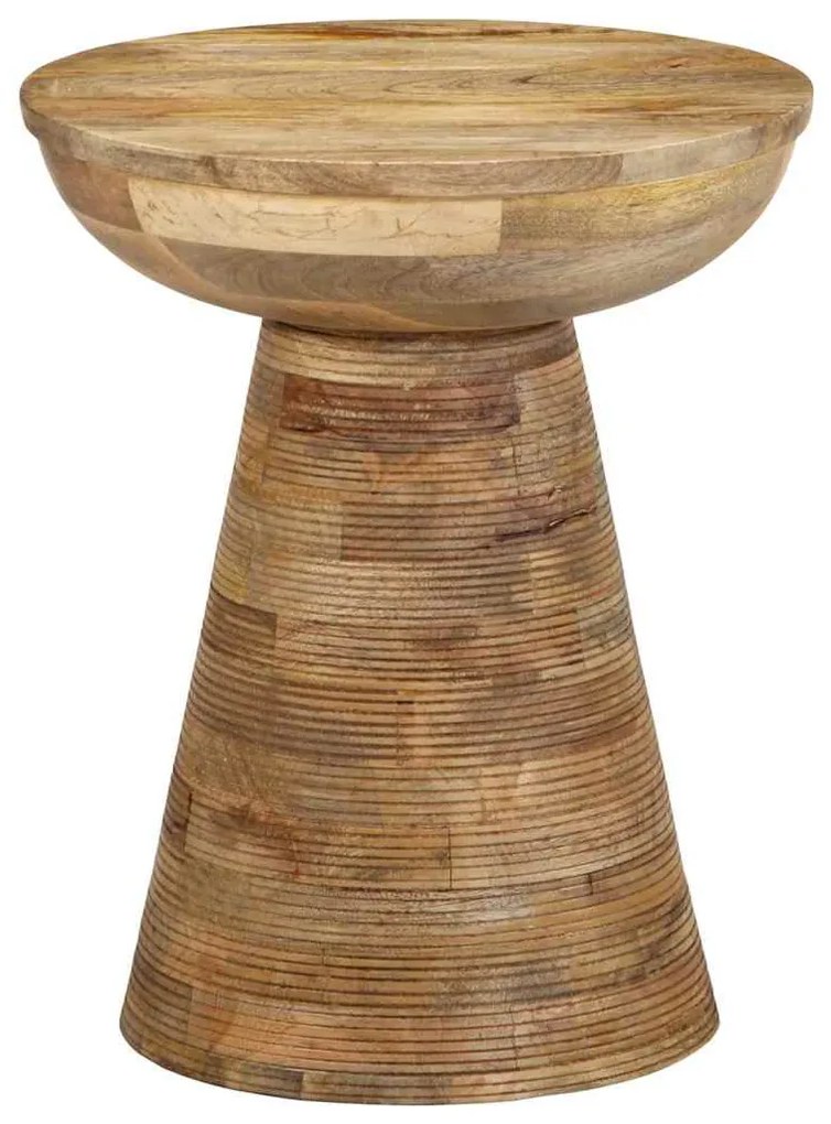 Mesa de apoio Ø37x45 cm madeira de mangueira maciça
