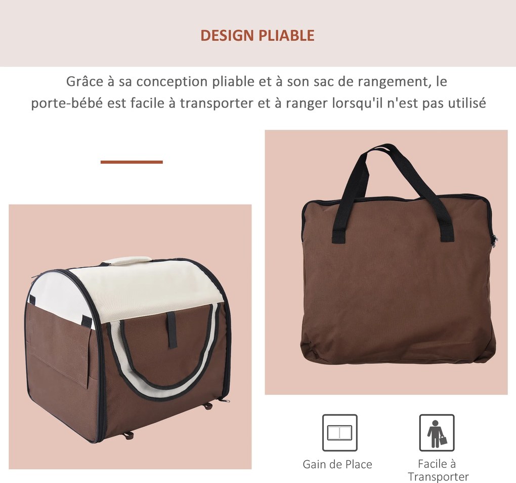 Saco de transporte para cães e gatos; caixa de transporte dobrável para animais, adequada para o carro; muito confortável e respirável, com almofada r
