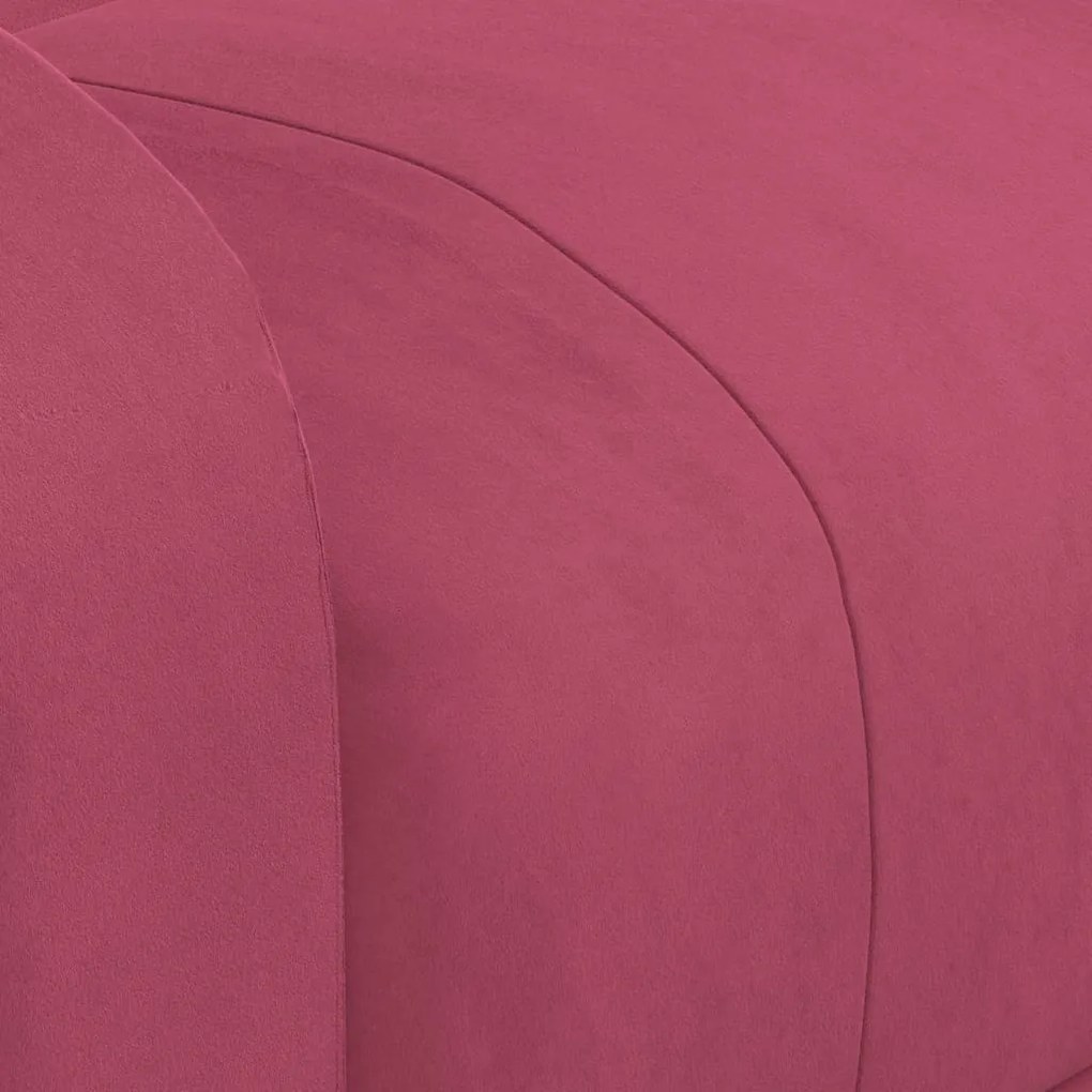 Poltrona de massagens elétrica veludo vermelho tinto