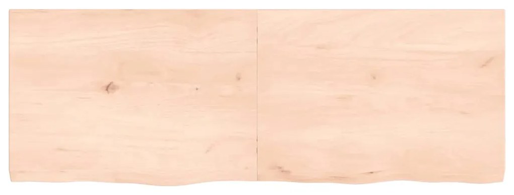 Tampo de mesa 140x50x(2-4) cm carvalho maciço não tratado