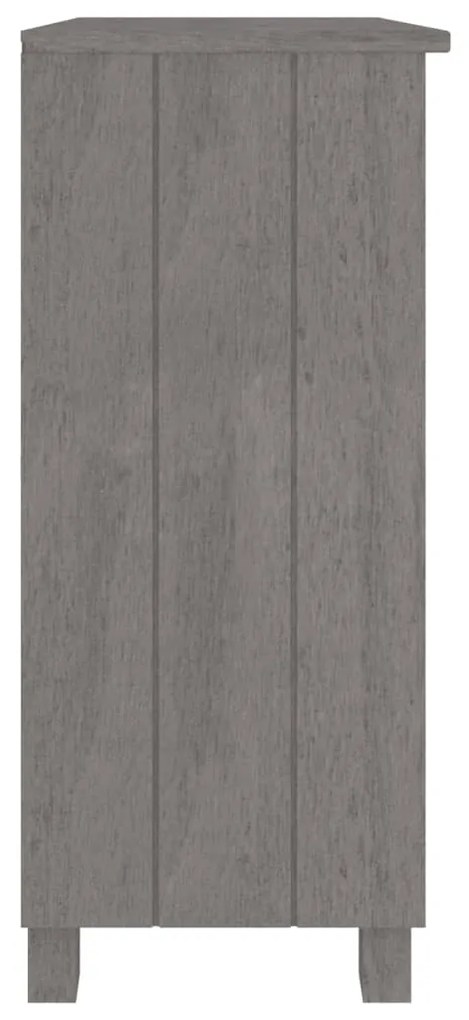 Aparador HAMAR 85x35x80 cm pinho maciço cinza-claro