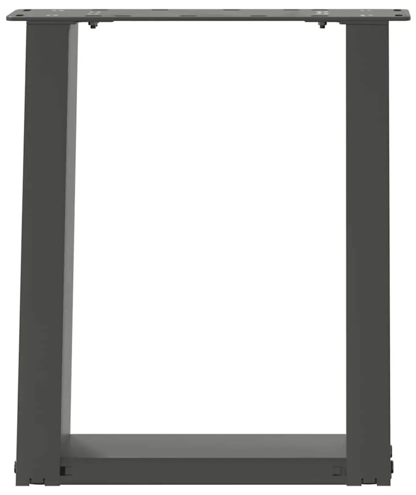 Pés para mesa de centro em forma de U, 2 peças, antracite, 38x(42-43)