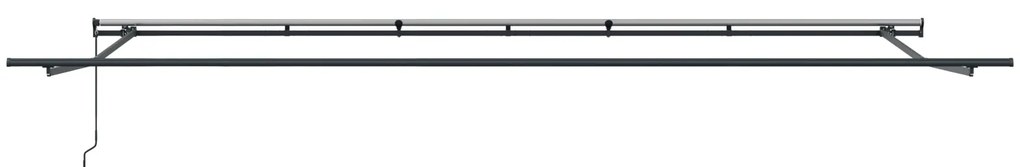 Toldo Retrátil Manual Vermelho 600x300 cm, vidaXL Tecido de Substituiç