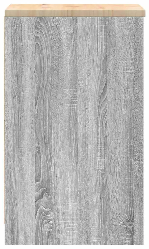 Armário de arrumação de garagem Cinzento Sonoma 40x51x85 cm
