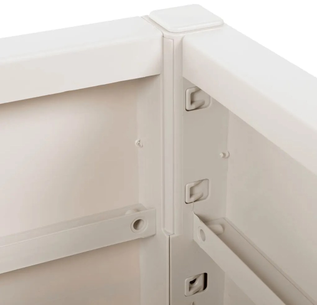 Vaso/floreira 80x36x35 cm PP branco