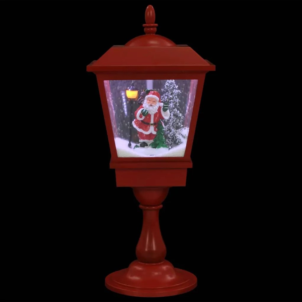 Candeeiro pedestal natalício com Pai Natal 64 cm LED