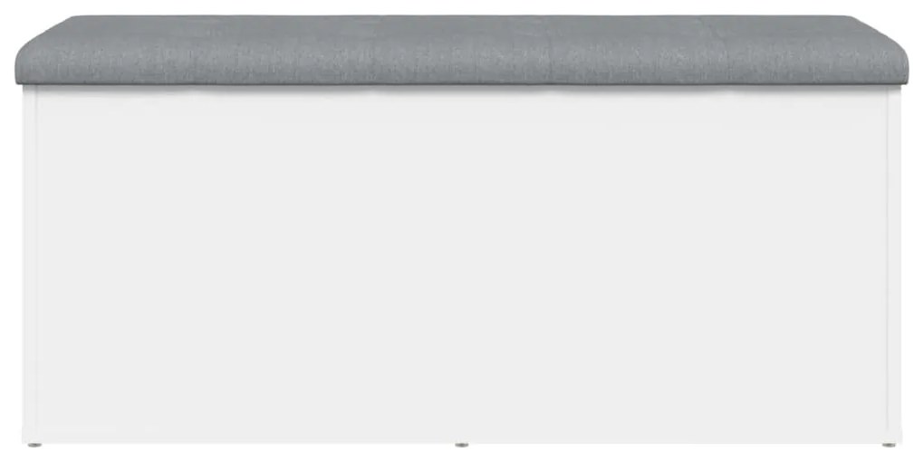 Banco de arrumação 102x42x45 cm derivados de madeira branco