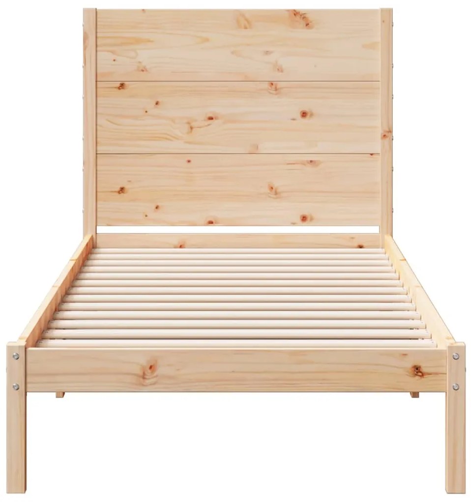 Cama extra longa sem colchão 100x220 cm madeira maciça