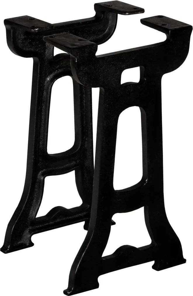 vidaXL Pernas para banco 2 pcs estrutura em Y ferro fundido