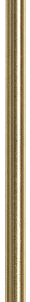 Candeeiro de pé Art Déco dourado com vidro 3-luzes - Ayesha Art Deco